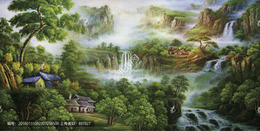 聚寶疊水圖