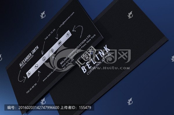 黑色簡(jiǎn)約大氣名片設(shè)計(jì)
