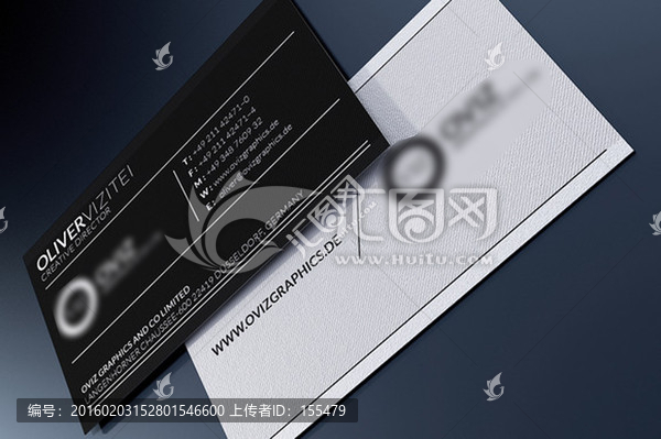 企業(yè)通用黑色名片設(shè)計