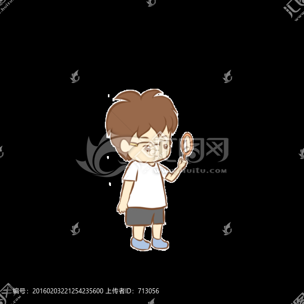 照鏡子動畫