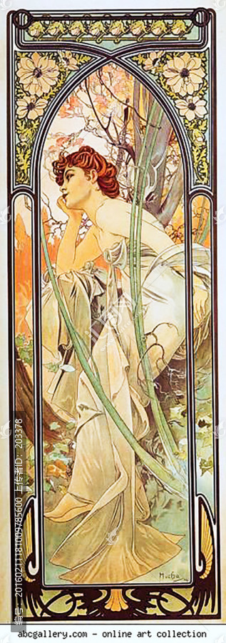 阿爾豐斯穆夏繪畫藝術(shù)作品