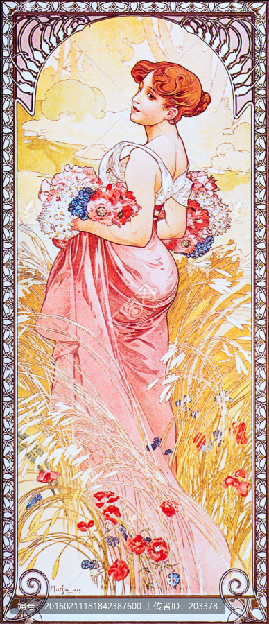 阿爾豐斯穆夏繪畫(huà)藝術(shù)作品