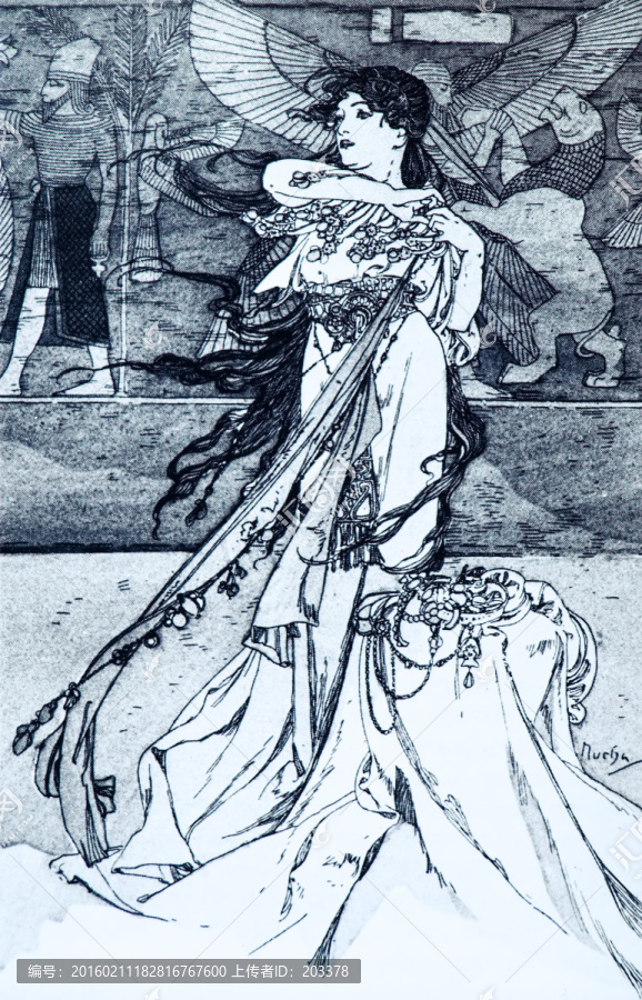 阿爾豐斯穆夏繪畫藝術(shù)作品