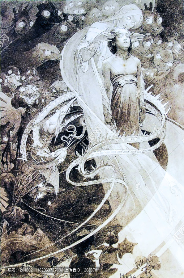 阿爾豐斯穆夏繪畫藝術作品