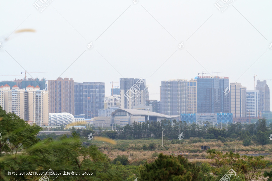 远眺防城港,中心区