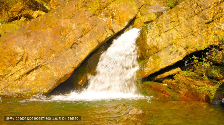 瀑布,黄连河景区