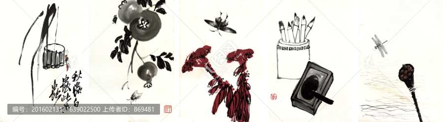 齊白石冊(cè)頁(yè),未分層