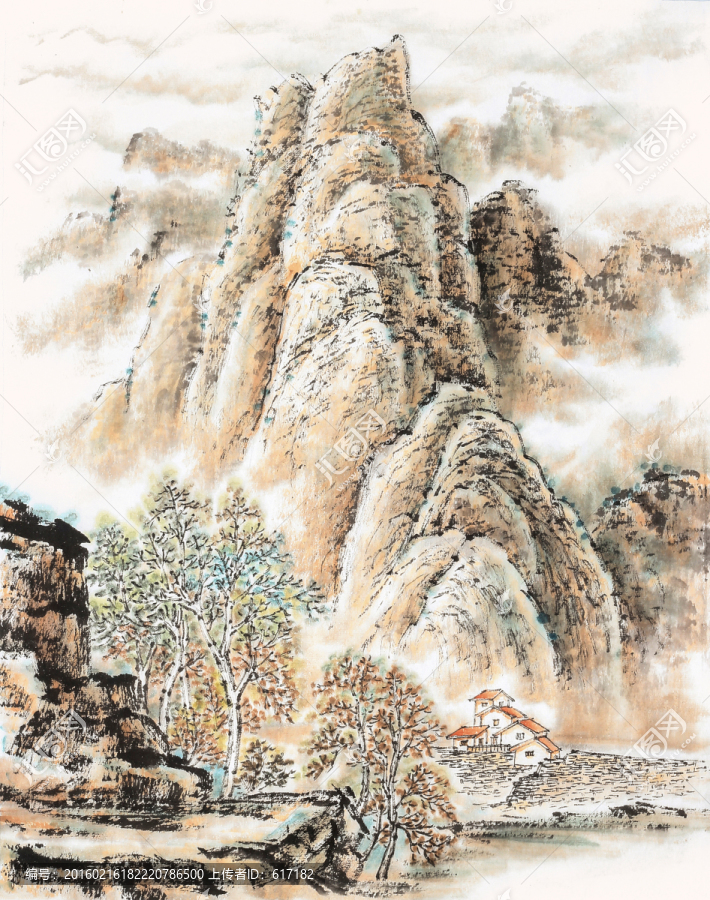 山下驛站,靠山而居,依山傍水