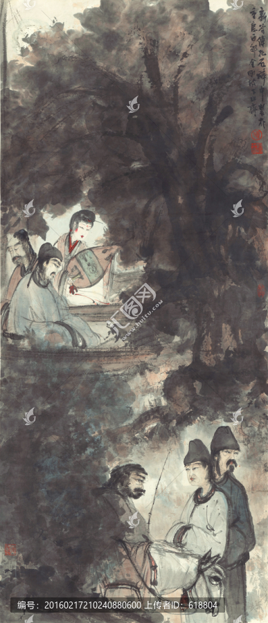 傅抱石,人物圖