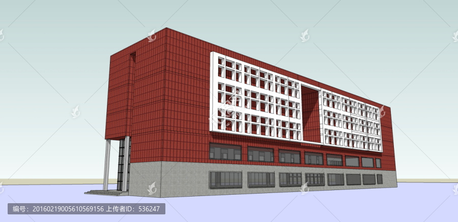 辦公樓設(shè)計(jì)模型圖,3D模型圖