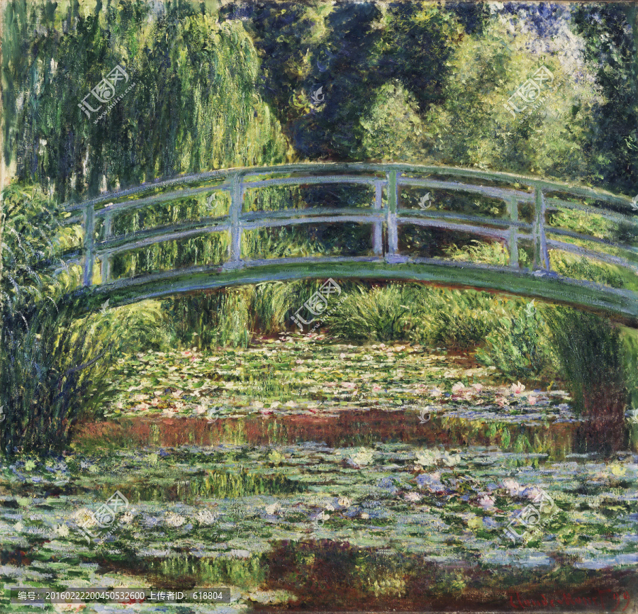 睡蓮和日本橋,莫奈