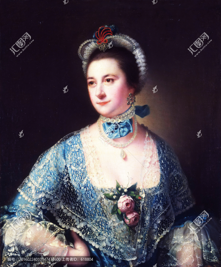 美女宮廷油畫