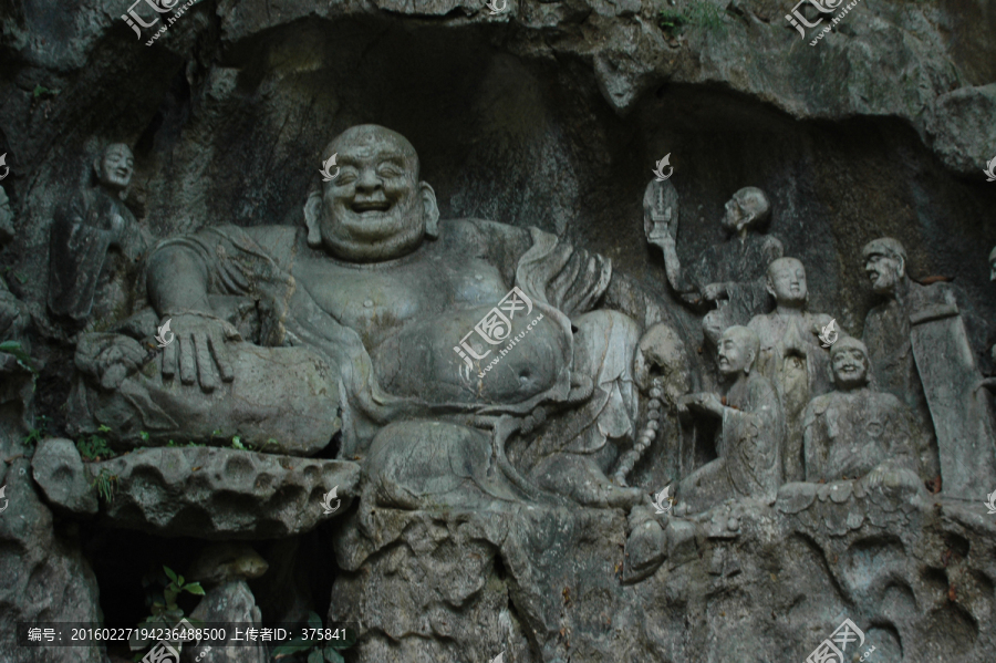 杭州飞来峰造像,弥勒佛