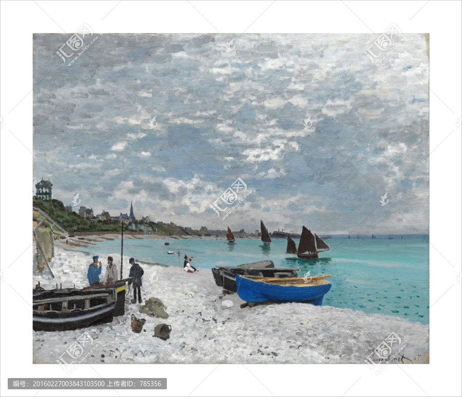 油畫,海景