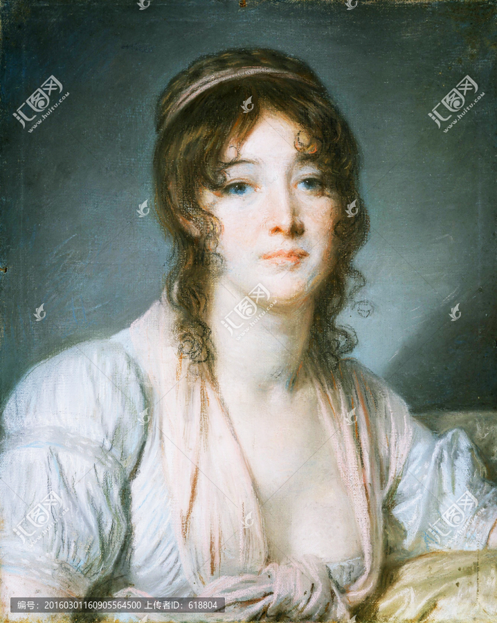 少女美女宮廷人物油畫(huà)