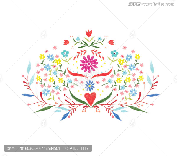 唯美花紋
