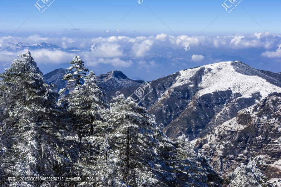 雪景,昆明轿子雪山