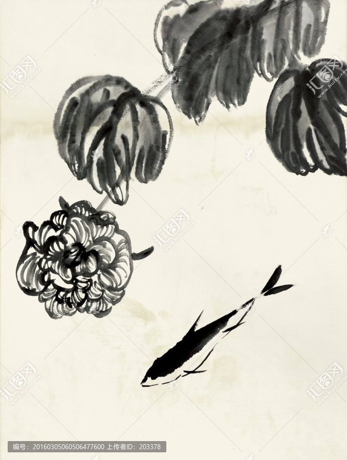 齊白石,魚蝦蟹高清作品