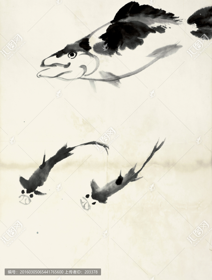 齊白石,魚蝦高清作品