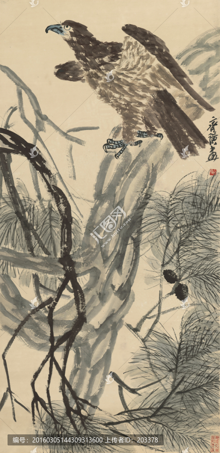 齊白石齊璜鷹