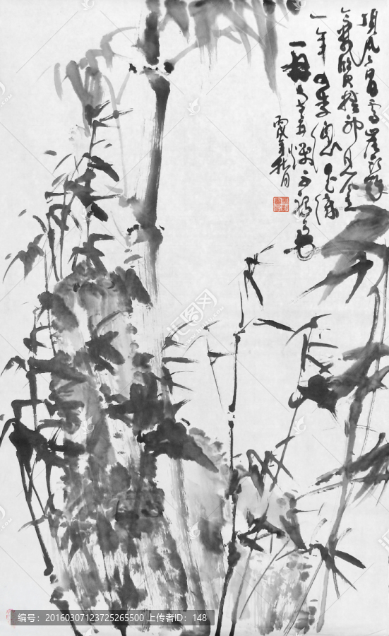 墨竹圖