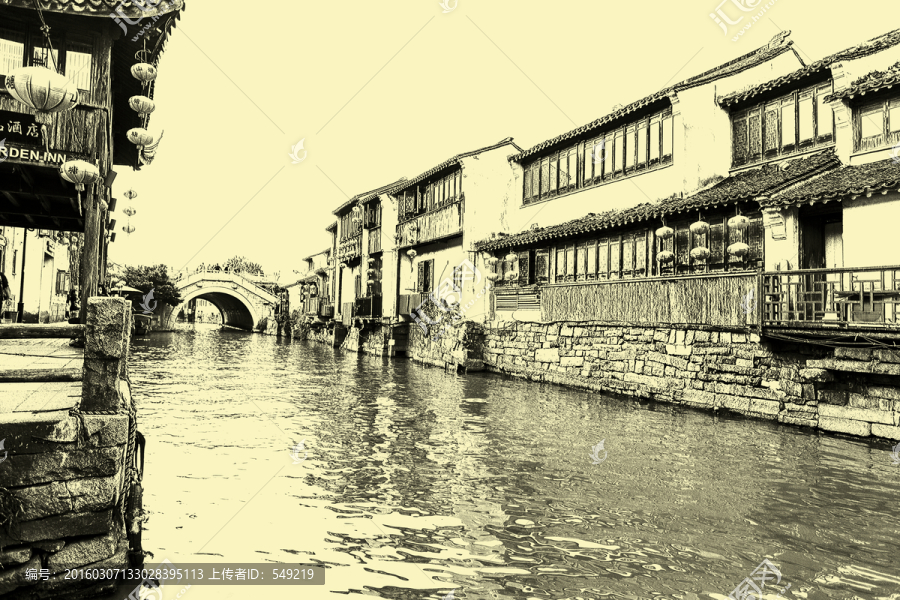 江南古鎮(zhèn)線描（未分層）
