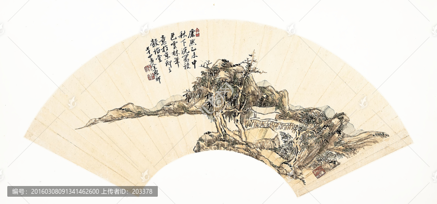 扇子中國(guó)畫高清