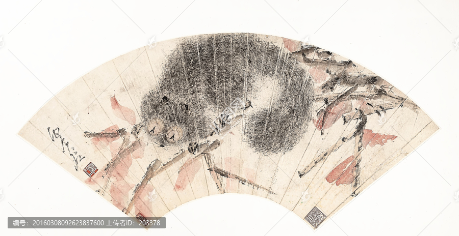 扇子中國(guó)畫(huà)高清