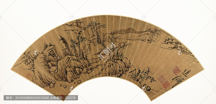 扇子中國(guó)畫高清