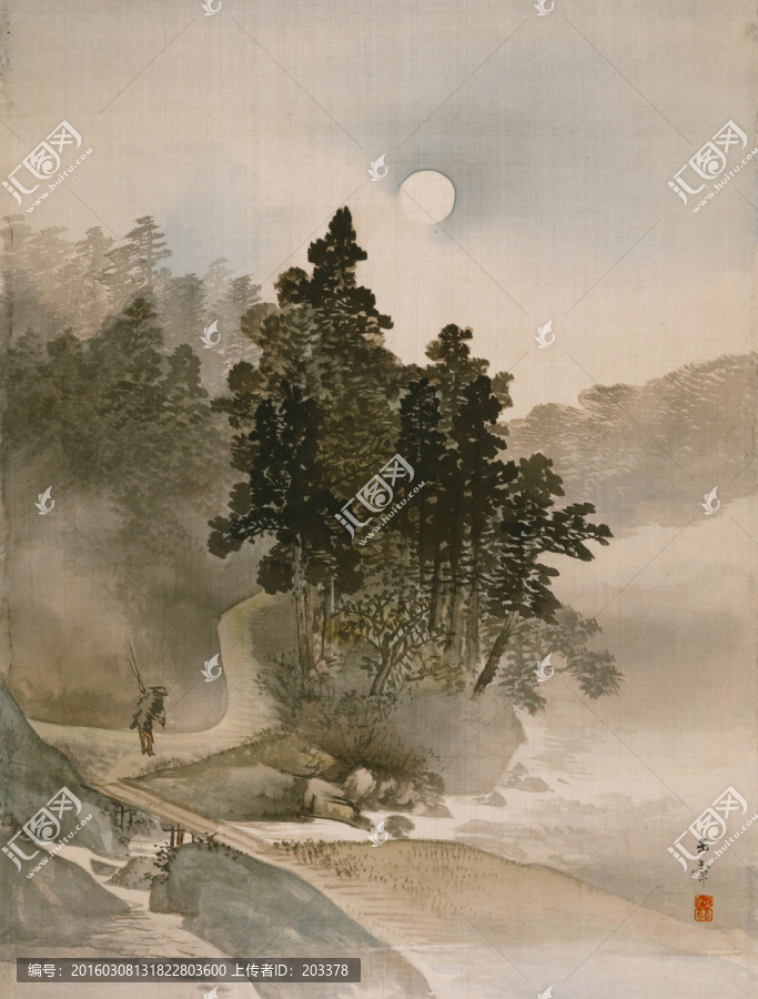 川端玉章,動物山水冊