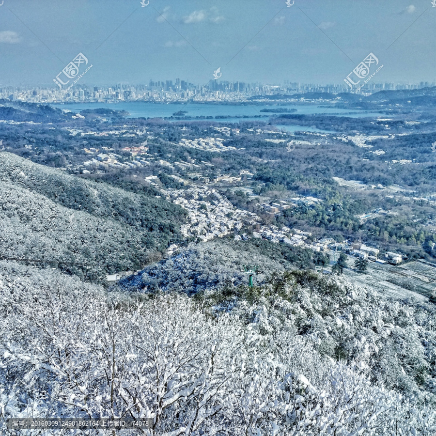 西湖雪景