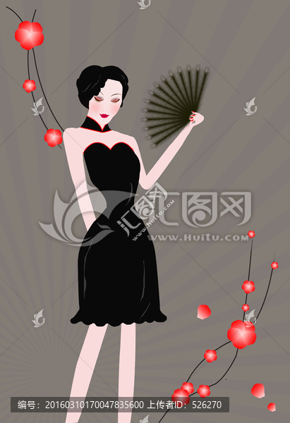 美女插畫