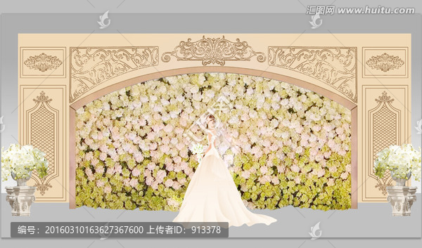 婚禮迎賓區(qū)效果圖