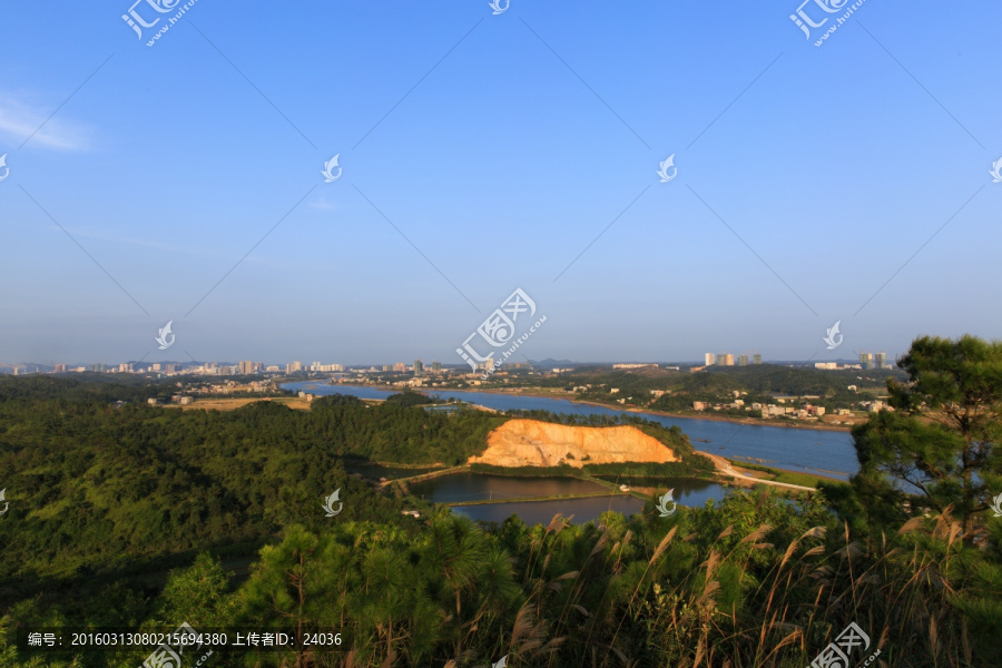 防城港,防城江入海口风景