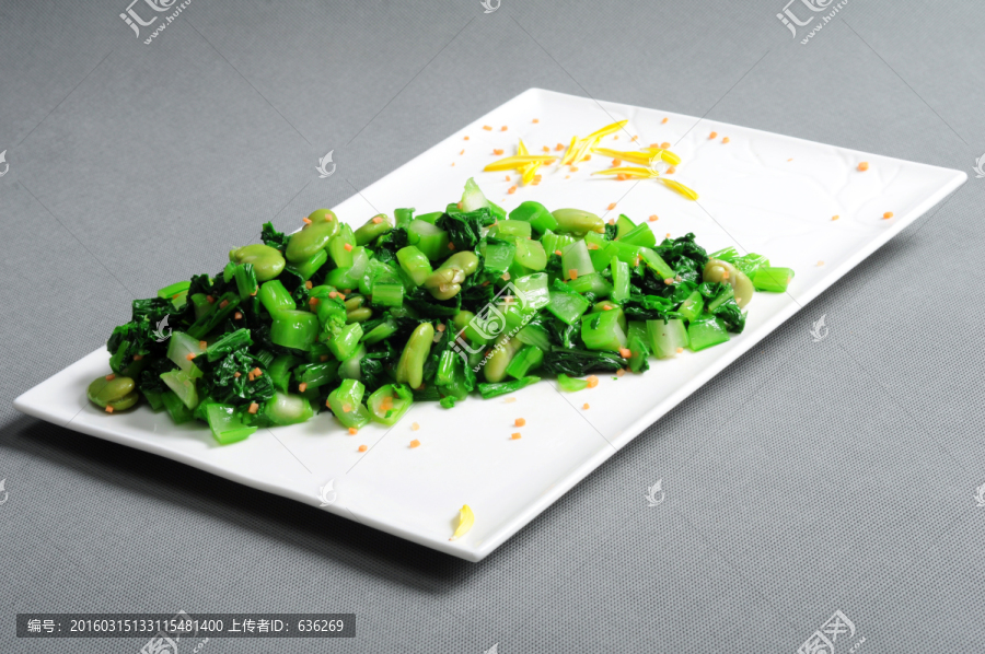 青菜蚕豆