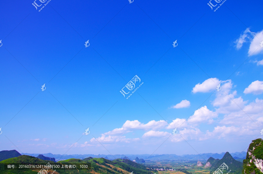 乡村风景,蓝天白云风景