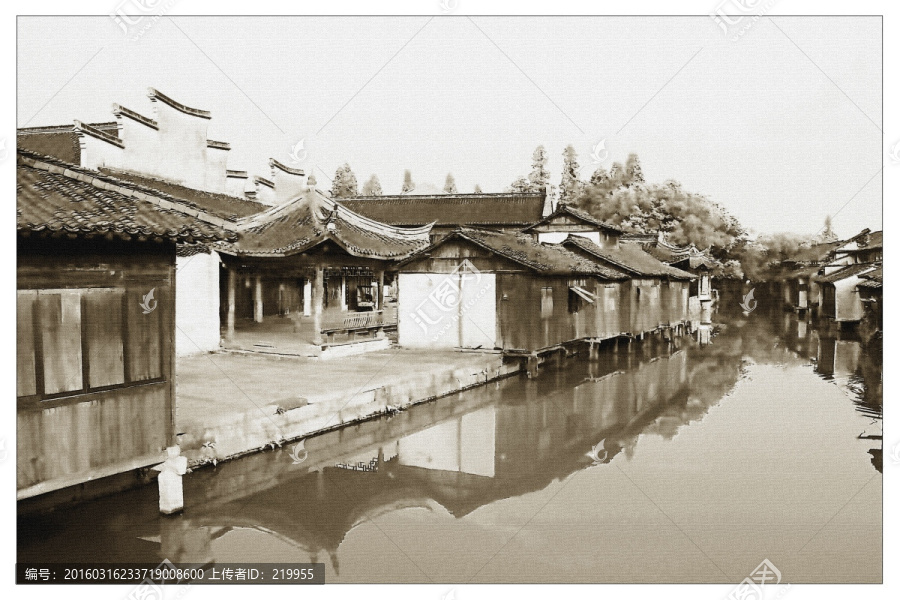 風景畫,江南水鄉