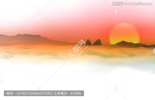 紅日背景,展板背景