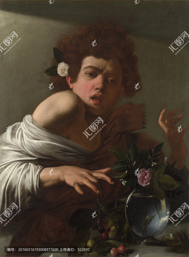 被蜥蜴咬到的男孩