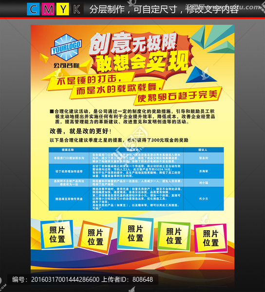 創(chuàng)意無極限海報(bào)