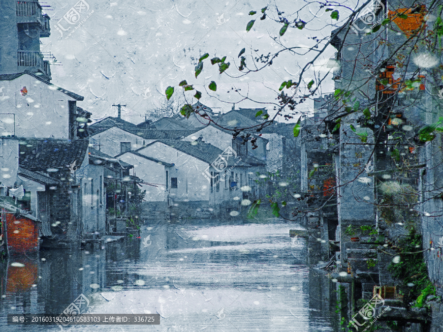 飄雪的江南