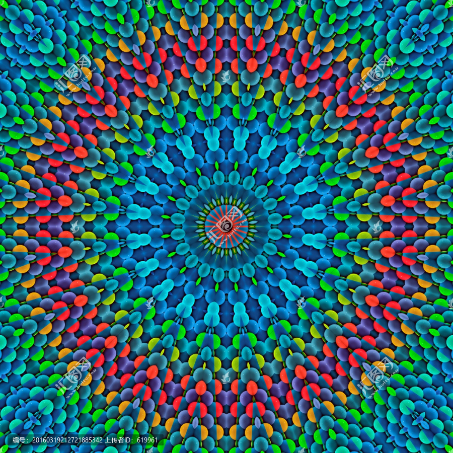 拼花花型,立體背景