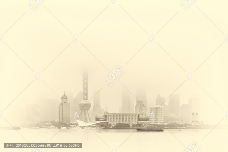 上海外灘全景,（未分層）