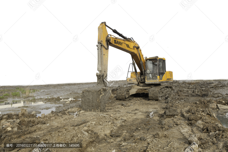 工地挖土机