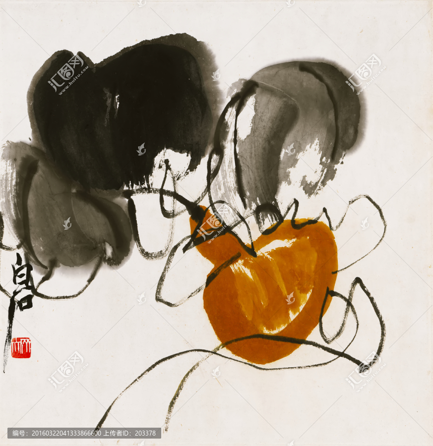 齊白石,葫蘆圖
