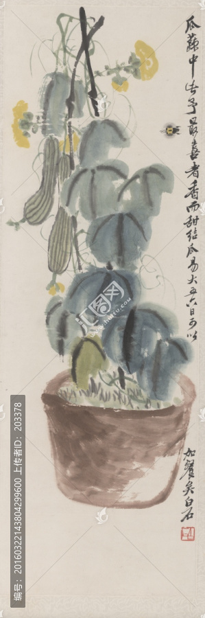 齊白石,絲瓜藤