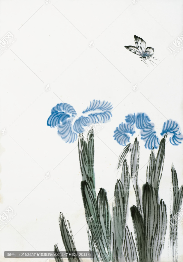 齊白石,花蟲水墨高清作品