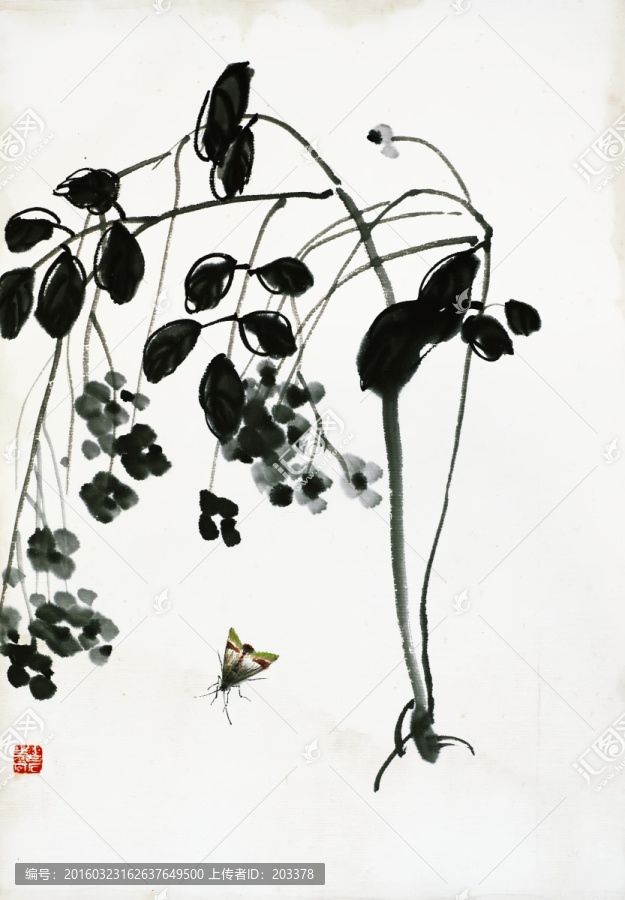 齊白石,花卉蟲高清作品