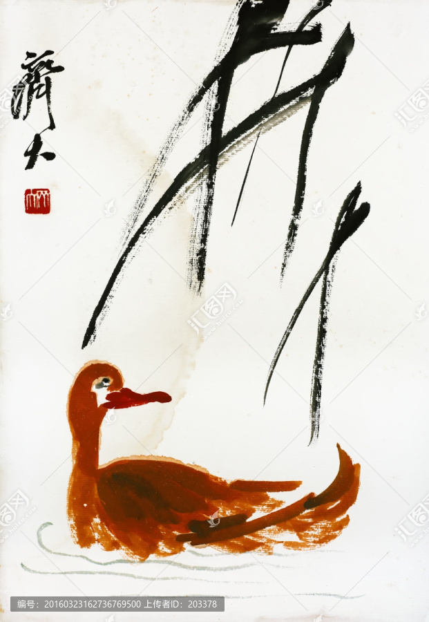 齊白石,雞鴨家禽高清作品