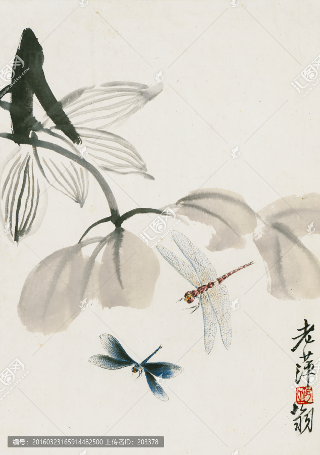 齊白石花蟲(chóng)高清作品